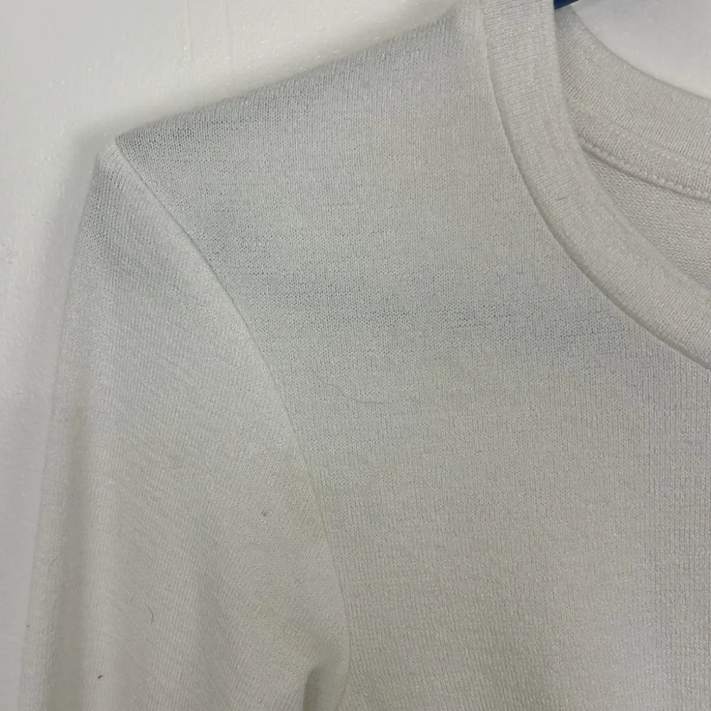 Aritzia Wilfred Free White Crop w/ Front Knot - Picture 3 of 6